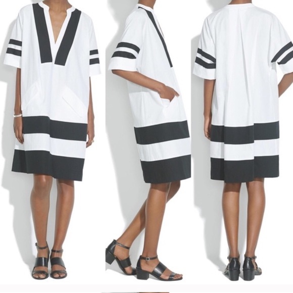 Madewell Dresses & Skirts - Madewell white oversized poncho dress
